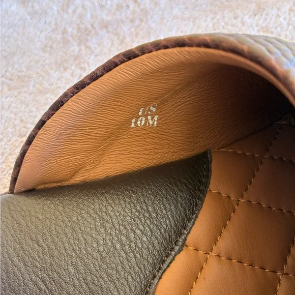 NWOT PAMIR Mens Premium textured Leather House Slippers with  display picture 2